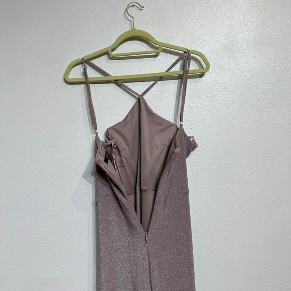 Aqua Lavender Keyhole Halter Maxi Dress Sz M NWT - Picture 9 of 13